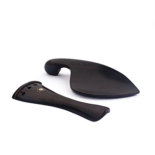 image for MonkeyJack Violin Ebony Accessory Set 4/4 Tunning Pegs Endpin Tailpiec