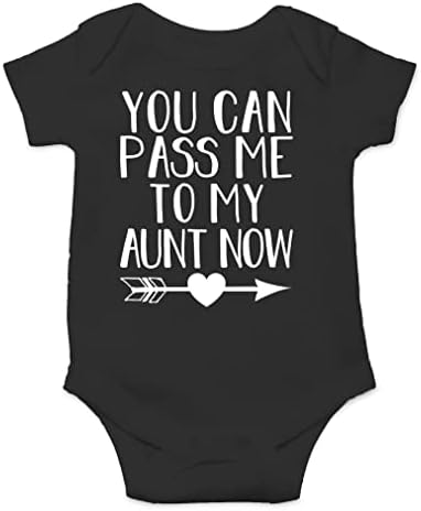 Funny Auntie's Drinking Buddy Baby Bodysuit - Humorous Infant One-Piece With Sarcastic Design