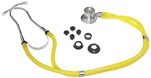Primacare DS-9295-YL Sprague Rappaport Style Stethoscope, 30" Length, Yellow