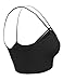 Luna Flower Women's Seamless Front Cut Out Cross Bralette Bra Tops(GBRW010)