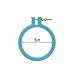 Hunulu NEW Plastic Cross Stitch Machine Embroidery Hoop Ring Sewing Tool 3-10 inch (3 inch)