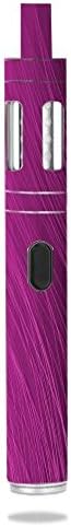 Decal Sticker Skin WRAP - Innokin Endura T18 - Purple Wavy Lines
