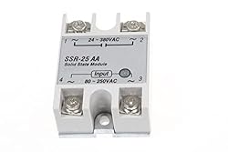 NOYITO SSR-25AA Solid State Relay Input 80-250V AC