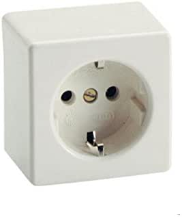 KDE Enchufe de Superficie Schuko: Amazon.es: Hogar