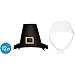 Amscan Thanksgiving Make Your Own Hat Kit, 12 Ct. | Party Activity, Black/White
