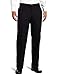 IZOD Men's American Chino Flat Front Pant, Black, 34W x 30L
