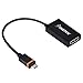 Insten 5-Pin Micro USB SlimPort/MyDP to HDMI Male to Female Adapter Connect Slimport Devices to HDTV/3D Video/PC