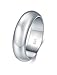 925 Sterling Silver Ring High Polish Plain Dome Tarnish Resistant Comfort Fit Wedding Band 6mm Ring Size 8