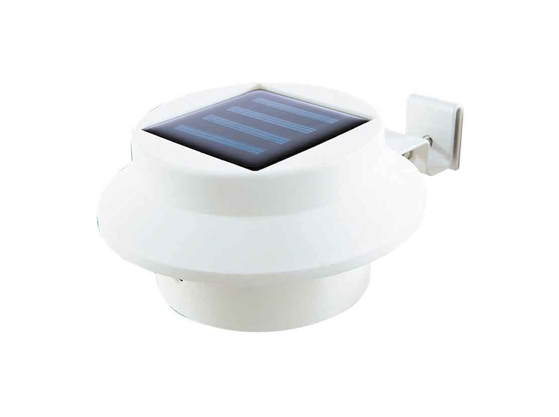 EASYmaxx 08720 Solar Powered Lights, 3 pieces | Fence Gutte Light | Outdoor Light | Garden Light