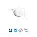 Lithonia Lighting FMMCL 840 S1 M4 4000K LED Flush Mount Closet Light with Pull Chain, White, 7