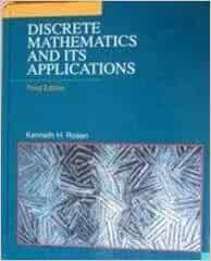 Discrete Mathematics and Its Applications 3rd edition by Rosen, Kenneth