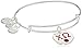 Alex and Ani Women's Color Infusion Chi Omega II EWB Bracelet, Shiny Silver, Expandable