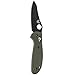 Benchmade - Griptilian 555HG, Plain Sheepsfoot, Olive Glass-Filled Nylon Handle, Coated Finish