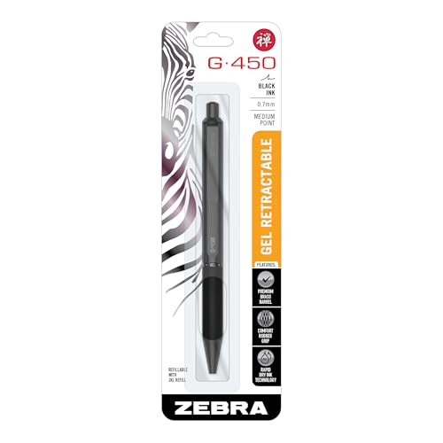 Zebra STEEL G-450 Retractable Gel Pen