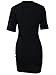 TOB Women's Sexy Halter Lace up T Shirt Mini Club Dress ,Black,Medium