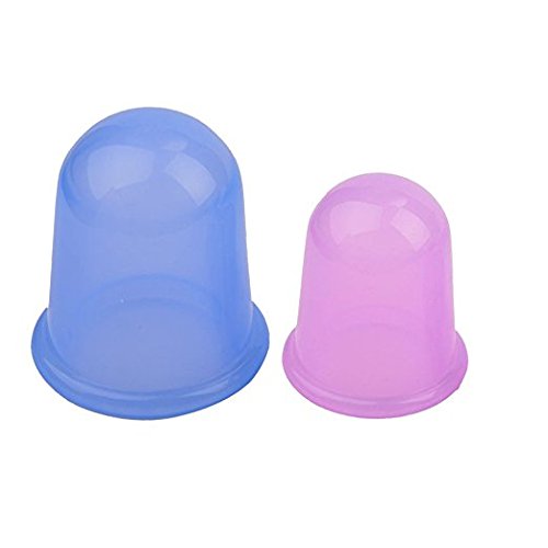 Anti Cellulite Cup Silicone Cupping Therapy Set Body Massage Cups Include 1 x Medium Body Cup, 1 x Large Body Cup