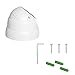 R-Tech 2MP (1080P) HD TVI Outdoor Turret Dome Security Camera with IR Night Vision – 2.8-12mm Varifocal Lens – White