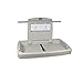 Rubbermaid Commercial Horizontal Baby Changing Station, 33.25-Inch Length x 21.5-Inch Width x 4-Inch Height, Light Platinum (FG781888LPLAT) primary