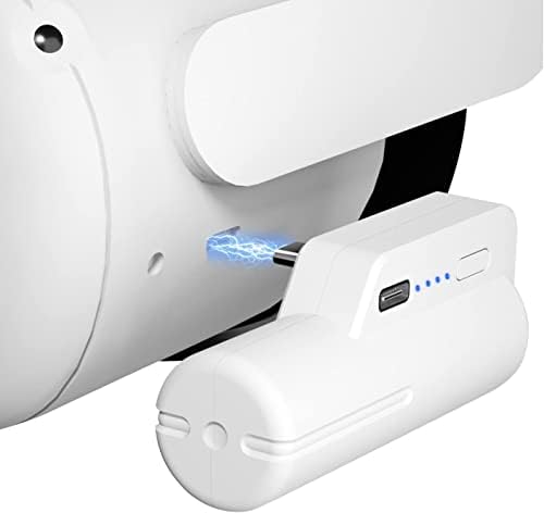Accessoire VR Plug & Play Sécurisé Head Strap Battery Pack Pour Oculus Quest 2 VR Head Strap Power Bank VR 5000 MAh