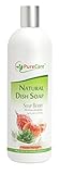 Pure Care Natural Dish Soap, Sulfate-Free Dishwashing Detergent, Septic Safe, Made with Aloe Vera, Soap Berry Extract, and Aromatherapy Essential Oils 16 ounces