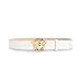 Authentic Versace Medusa Head White Leather Belt
