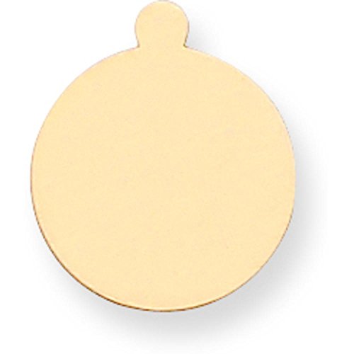 14K Gold Round Stamping Disc 0.032