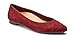 Vionic Women's Caballo Ballet Flat - Ladies Dress Shoes with Concealed Orthotic Support - Suede- Merlot 9M
