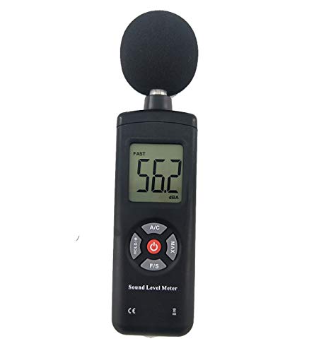 Decibel Meter Digital Sound Level Meter 30 to 130dB Sound Noise Volume Monitor Measuring Frequency Weighting A/C Maximum Hold Function - Thumbnail 7