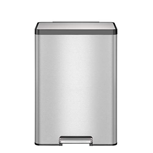 EKO EcoCasa II 45 Liter / 11. 8 Gallon Rectangular Kitchen Step Trash