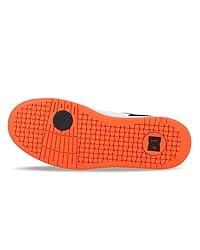 DC Men's Manteca 4 Skate Shoe, Black/White/Orange, 12