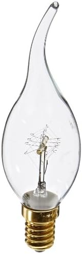 Heirlume HL-8115WPack12 Vintage Edison Bulb 15-watt with E14 Base, 5.6-Inch x 4.9-Inch, 12-Pack
