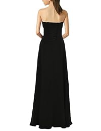 Lemai Sweetheart Pleats Long A Line Corsé Formal Mujer Prom Vestidos de Dama de honor