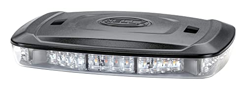 HELLA LED Luz de aviso - Micro Lightbar - 12V / 24V - amarillo - Conexión roscada - Cable: 500mm - montaje exterior - 2RL 014 566-101