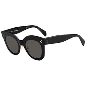 Celine CL41443/S 06Z Black Chris Round Sunglasses Lens