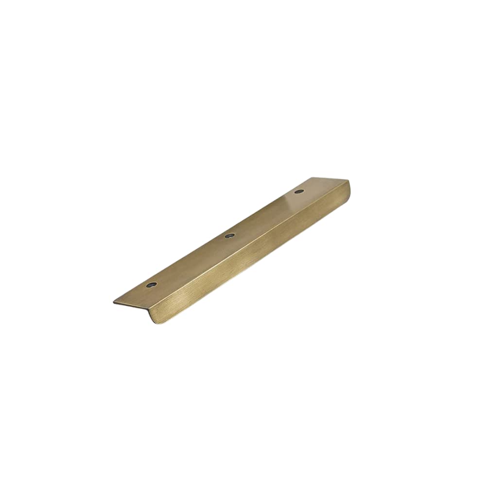 FOUNDRYMAN - Antiqued Patina Range, Solid Brass Angle Kitchen Handles, Free from Impurities - 4.7 inch x 1