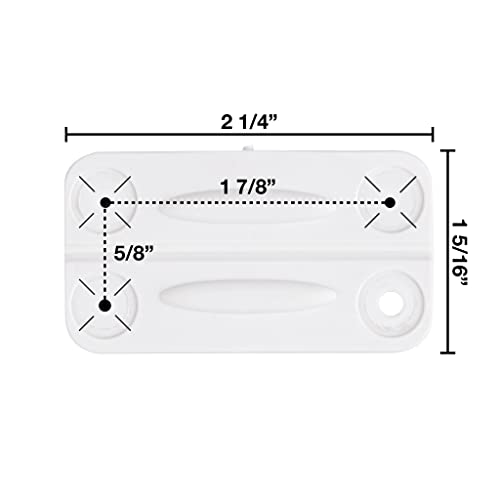 NeverBreak Parts 2 Pack White Igloo Cooler Hinges Replacement with Screws High Strength