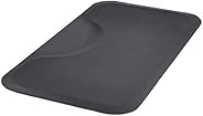 Amazon Basics 3 ft. x 5 ft. Salon & Barber Shop Chair Anti-Fatigue Floor Mat - Black Rectangle - 1/2 in. T