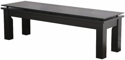 PLATEAU SL-TCR 50 x 15 B BG Wood Accent Table, 50 by 15-Inch, Black Satin Paint Finish