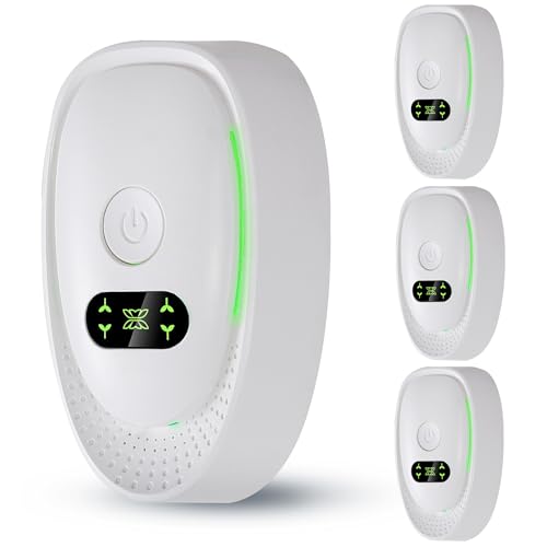 Plug In Air Purifier 4 Pack, Air Ionizers for Dust Mites, Negative Air Ionizer for Home, Air Freshener Odor Reducer for Pets Smoke Smell Kitchen Odor