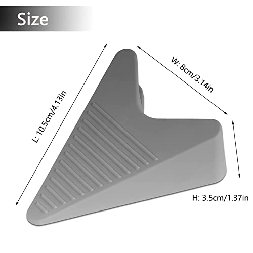 Door Stops for Bottom of Door, HINSOCHA Heavy Duty Rubber Door Wedge