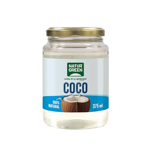 - Grasa de Coco Ecológico, 375 ml / 348 g, Envase PET, Rico en Ácidos Grasos de Cadena Media, Ideal para Cocina, Cuidado de Piel y Cabello, Apto para Veganos