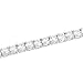 Amazon Collection Plated Sterling Silver Round Cubic Zirconia Tennis Bracelet (4mm)