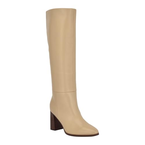 Calvin Klein Women's Dawna, Light Natural Leather, 8, Medium
