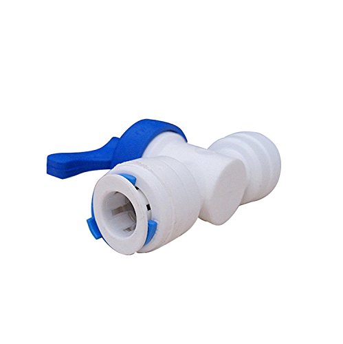 Rykey 3/8" OD Quick Connect Push In to Connect Water Tube Fitting Pack Of 10 (Ball Valve+Y+T+I+L Type Combo)