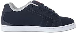 DC Men's Net XE Skate Shoe, Navy/red, 9 Medium US