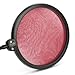 Wanway 6 inch Studio Microphone Mic round shape wind Pop Filter Mask Shield stand clip (Red Filter)