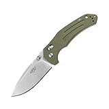 Firebird Folding Knife F7611 by Ganzo Pocket Folding Hunting Knife G-10 Handle SS Blade (Green)