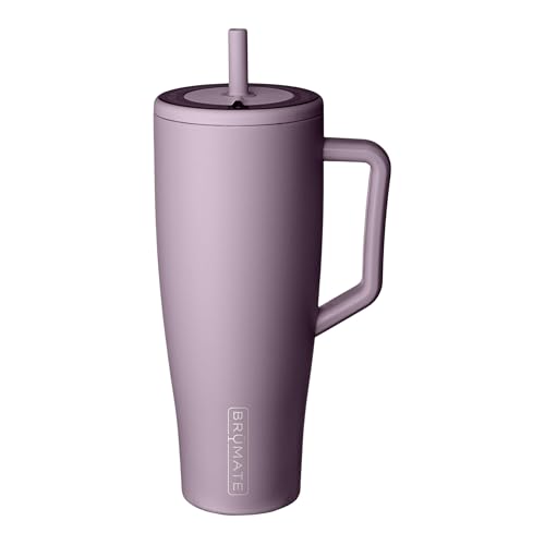 BrüMate Era 1,2 l Becher mit Strohhalm und Deckel | 40 oz Metall-Wasserflasche mit Griff | 100% auslaufsicher | Isolierter Becher | Edelstahl-Reise-Fi