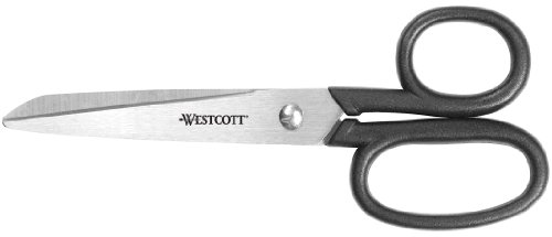 Westcott Shears, Left/Right Hand, 6", 2.75" Cut, Black