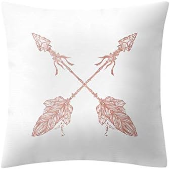 NEEKY Fashion Romantic Rose Gold Pink Cushion Cover Square Pillow Case Home Decoration Pillow Case